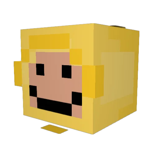 Melstroy Minecraft avatar head, 3D render