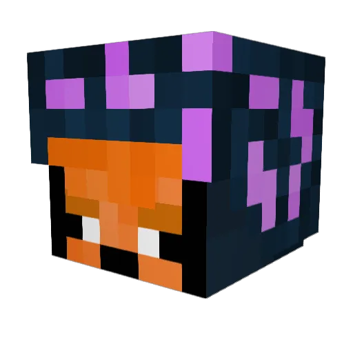MeltaVulpes Minecraft avatar head, 3D render