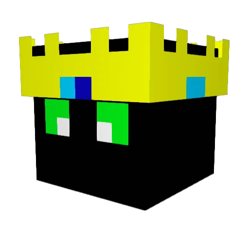 Melted5254 Minecraft avatar head, 3D render