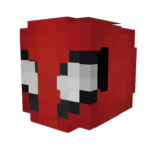 MeltexNeverDies Minecraft avatar head, 3D render
