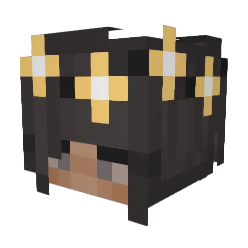 Melthide Minecraft avatar head, 3D render