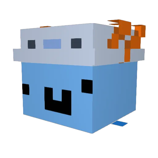 MeltinYT Minecraft avatar head, 3D render