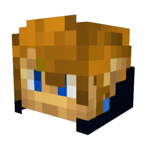 MeltingPants936 Minecraft avatar head, 3D render