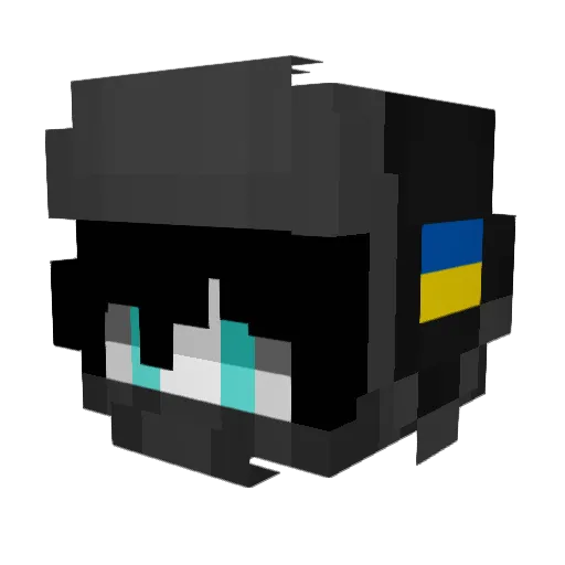 Melting_ice0 Minecraft avatar head, 3D render