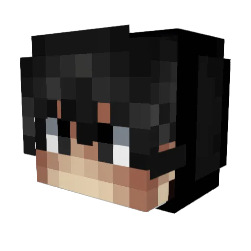Meltos Minecraft avatar head, 3D render