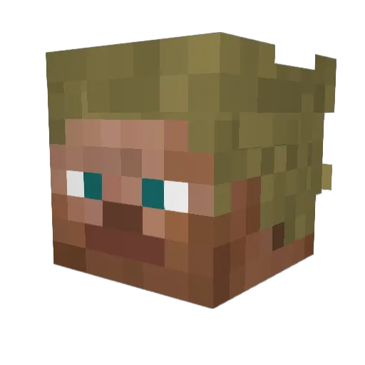Meltsev9228 Minecraft avatar head, 3D render