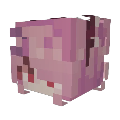 MeltsysGoodBoy Minecraft avatar head, 3D render