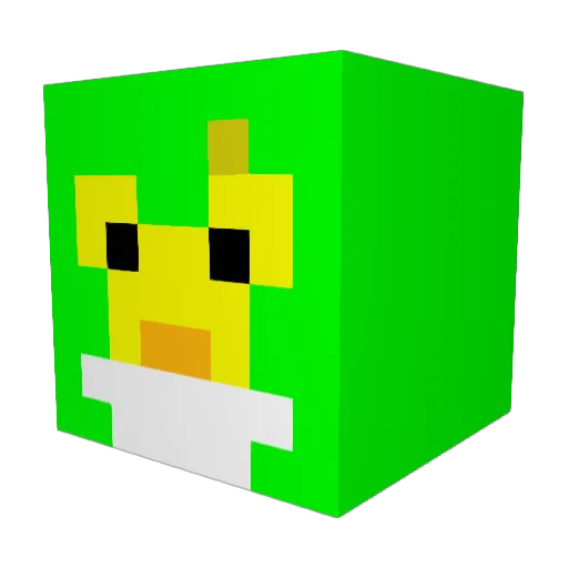 Melty_Sn0w Minecraft avatar head, 3D render