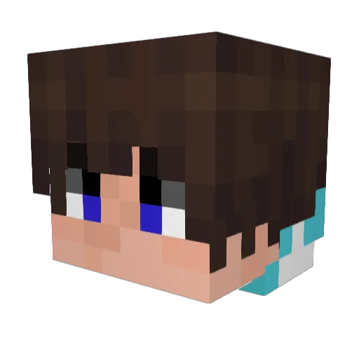 Melty_pvp Minecraft avatar head, 3D render