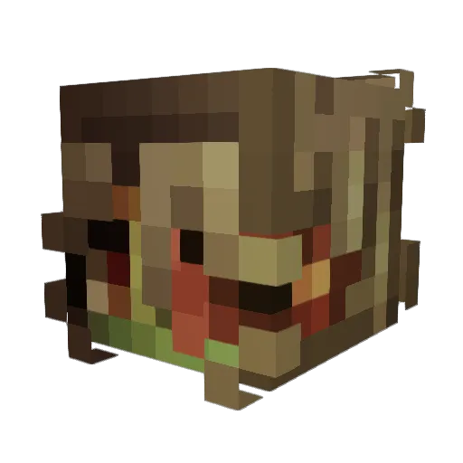 MelusineAlder Minecraft avatar head, 3D render