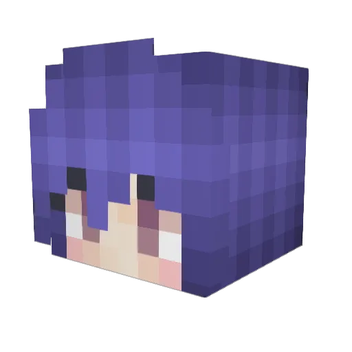 Melvin501HD Minecraft avatar head, 3D render