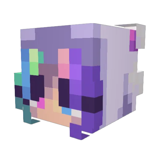 MelvinTheGodsKy Minecraft avatar head, 3D render