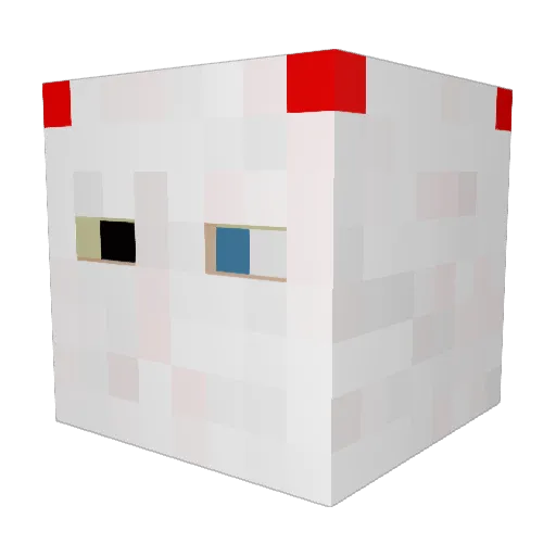 MelvinWoWnerd Minecraft avatar head, 3D render