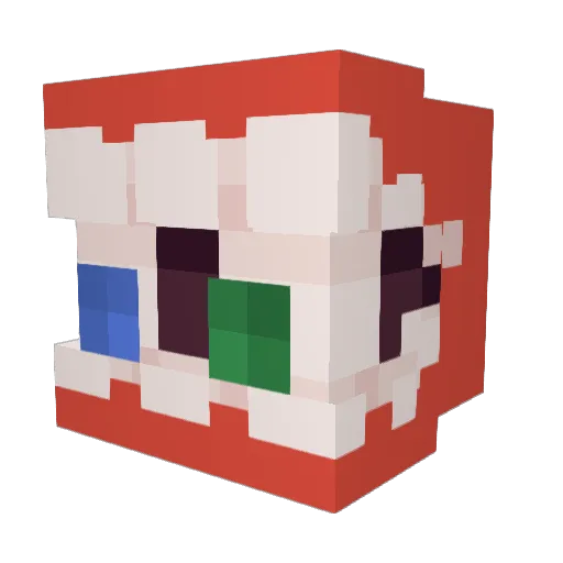 Melvin_1337 Minecraft avatar head, 3D render