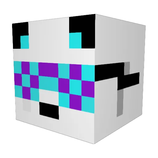 Melvine7879 Minecraft avatar head, 3D render