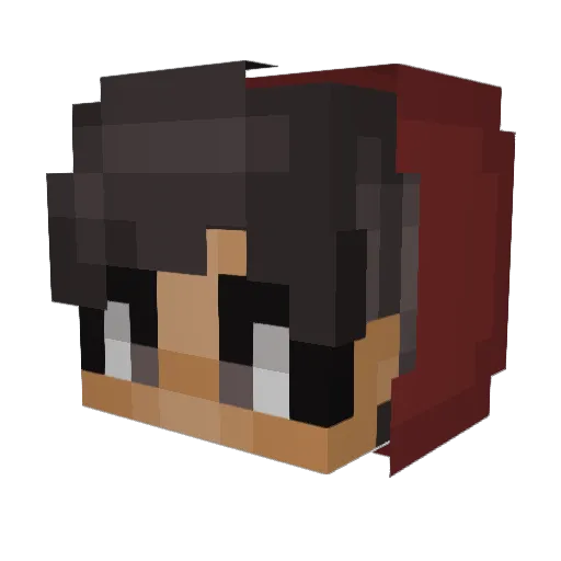 MelwinHD Minecraft avatar head, 3D render