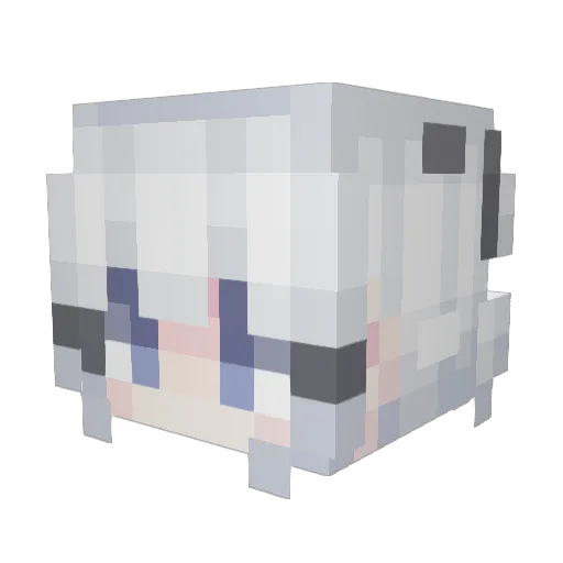 Melyukn_mapu Minecraft avatar head, 3D render