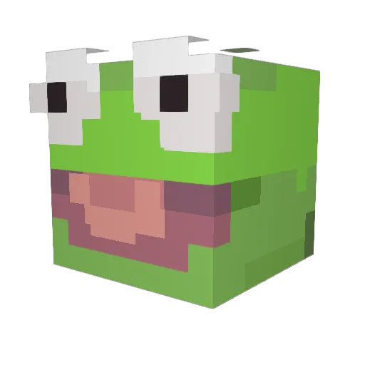 Melz1234 Minecraft avatar head, 3D render