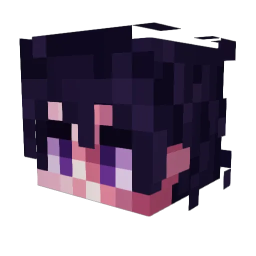 MelzinhaRS Minecraft avatar head, 3D render