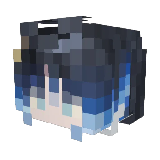 Mem0ry__ Minecraft avatar head, 3D render