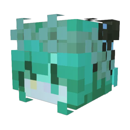 MemTim Minecraft avatar head, 3D render