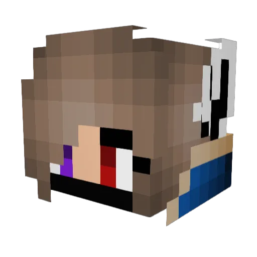 Mema1027 Minecraft avatar head, 3D render