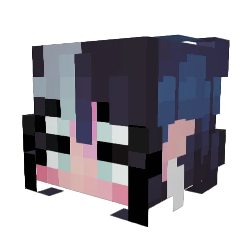 Memareth Minecraft avatar head, 3D render