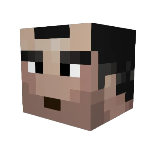 MematiBas1 Minecraft avatar head, 3D render