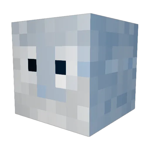 Membrame Minecraft avatar head, 3D render