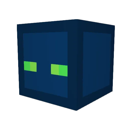 Membrane_ Minecraft avatar head, 3D render