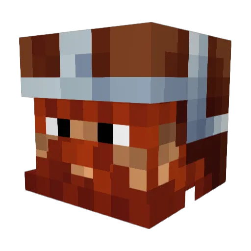 Membrum_ Minecraft avatar head, 3D render