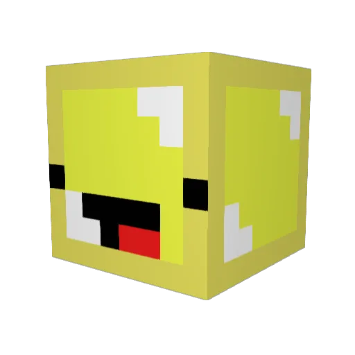 Meme3051 Minecraft avatar head, 3D render