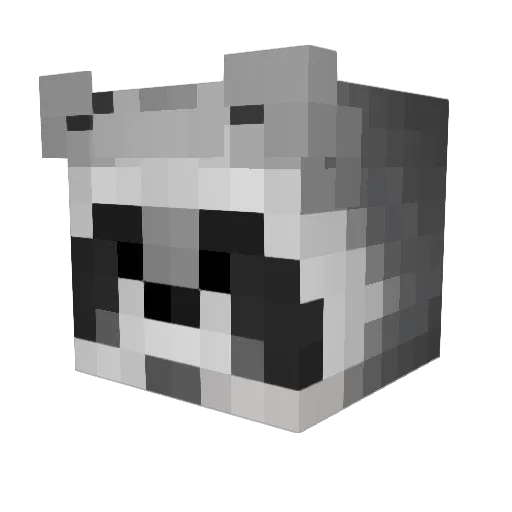 MemeLab Minecraft avatar head, 3D render