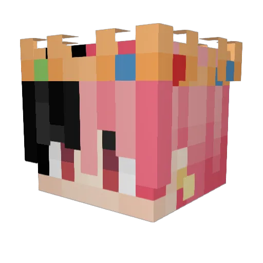 MemeLord4 Minecraft avatar head, 3D render