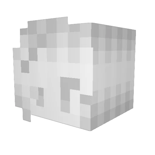 MemeMemer6 Minecraft avatar head, 3D render