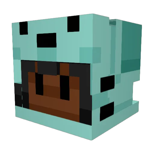 MemeMouse Minecraft avatar head, 3D render