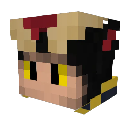 Meme_Merc Minecraft avatar head, 3D render