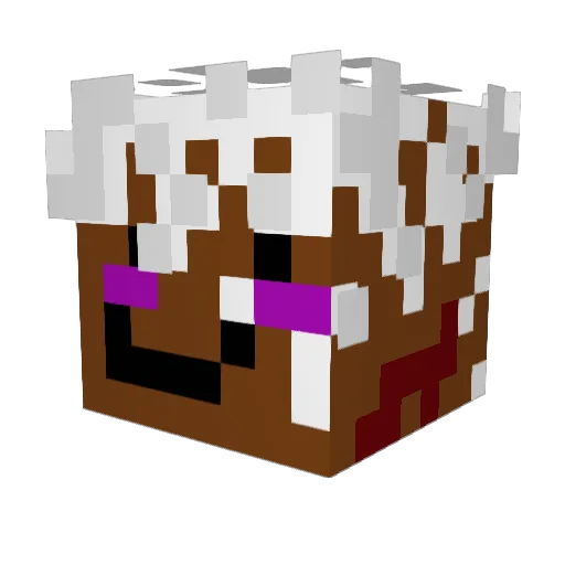 Meme_User124 Minecraft avatar head, 3D render