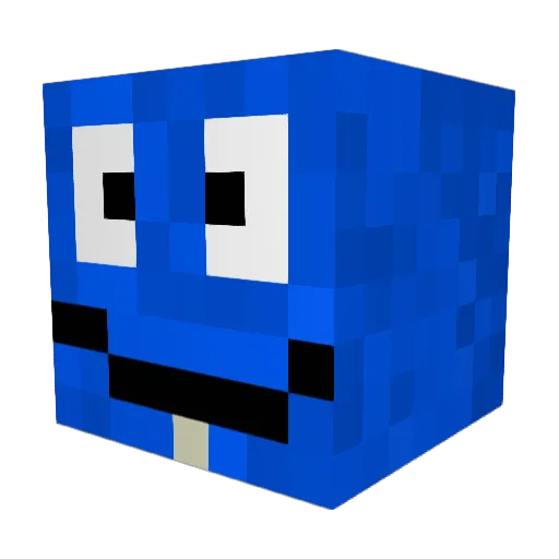 Memeasism Minecraft avatar head, 3D render