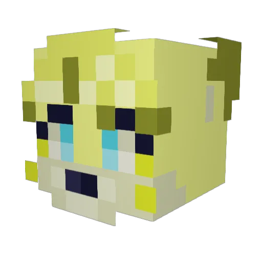 Memeji_Dankiri Minecraft avatar head, 3D render