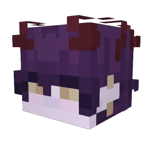 Mememachu2 Minecraft avatar head, 3D render