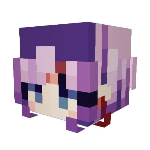 MemeoPlayer Minecraft avatar head, 3D render
