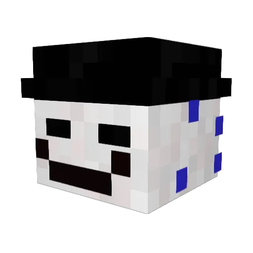 Memesguys Minecraft avatar head, 3D render