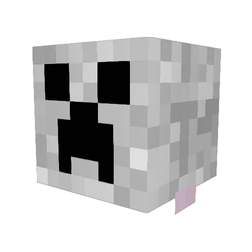Memetank200401 Minecraft avatar head, 3D render