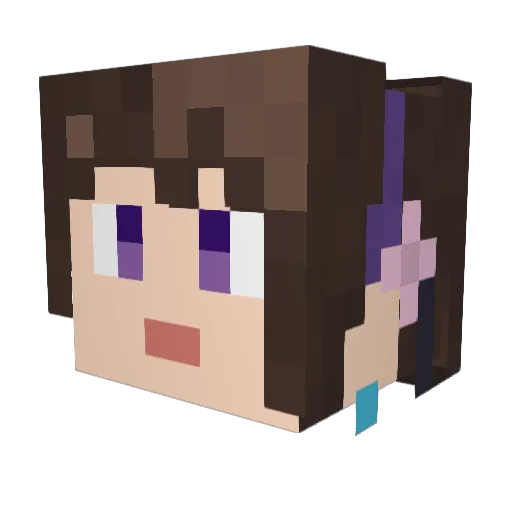 Memie27 Minecraft avatar head, 3D render