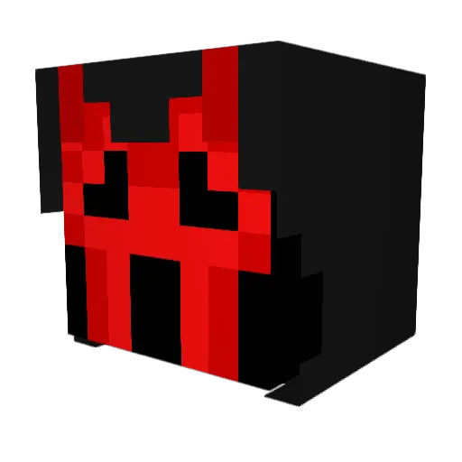Memkrafter Minecraft avatar head, 3D render