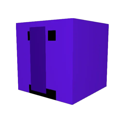 Memlepers Minecraft avatar head, 3D render