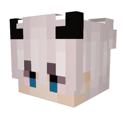 Memo60 Minecraft avatar head, 3D render