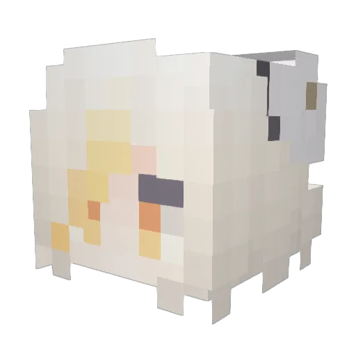 Memoca_ouo Minecraft avatar head, 3D render