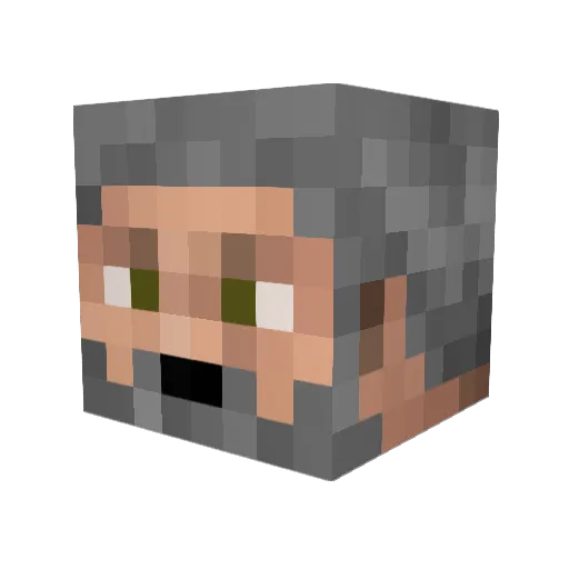 MemorableUser Minecraft avatar head, 3D render